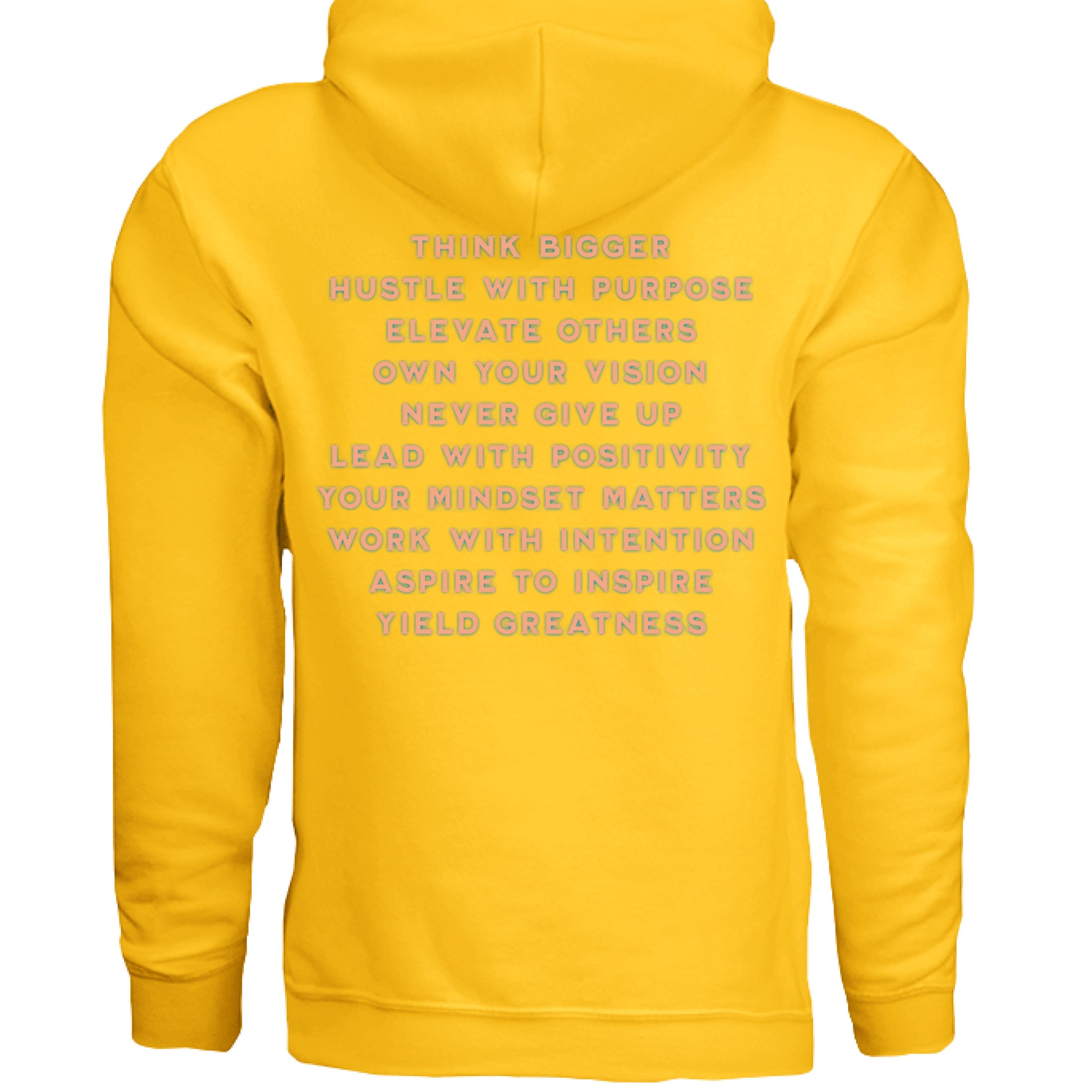 Motivational lifestyle hoodie with bold statement design