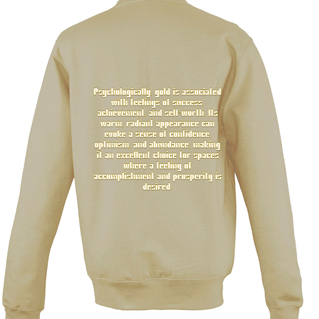 THE ONLY WAY Feeling Gold positive mindset apparel