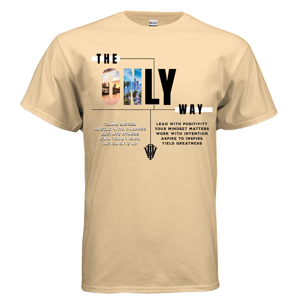 Motivational lifestyle T-shirt with bold statement design