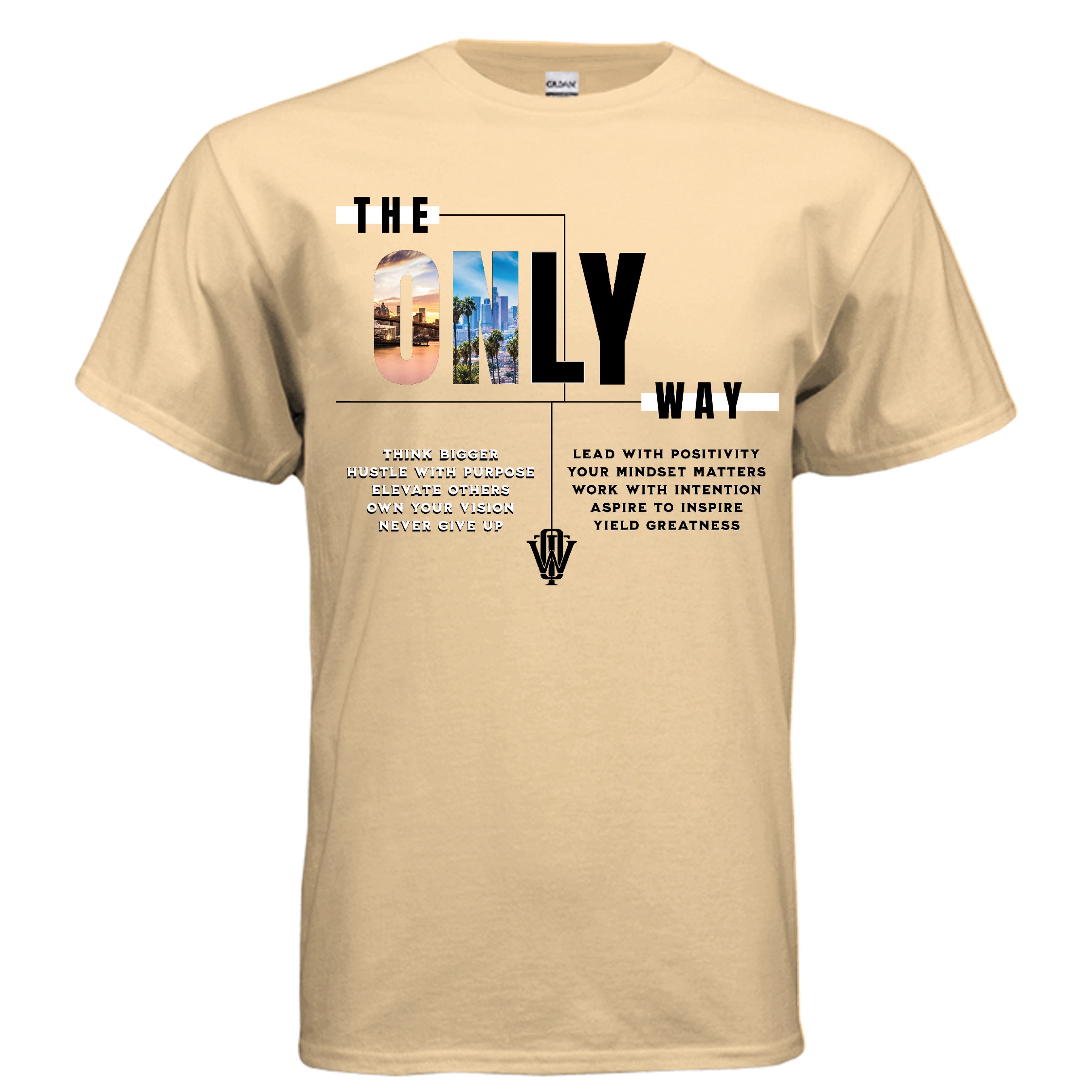 Motivational lifestyle T-shirt with bold statement design