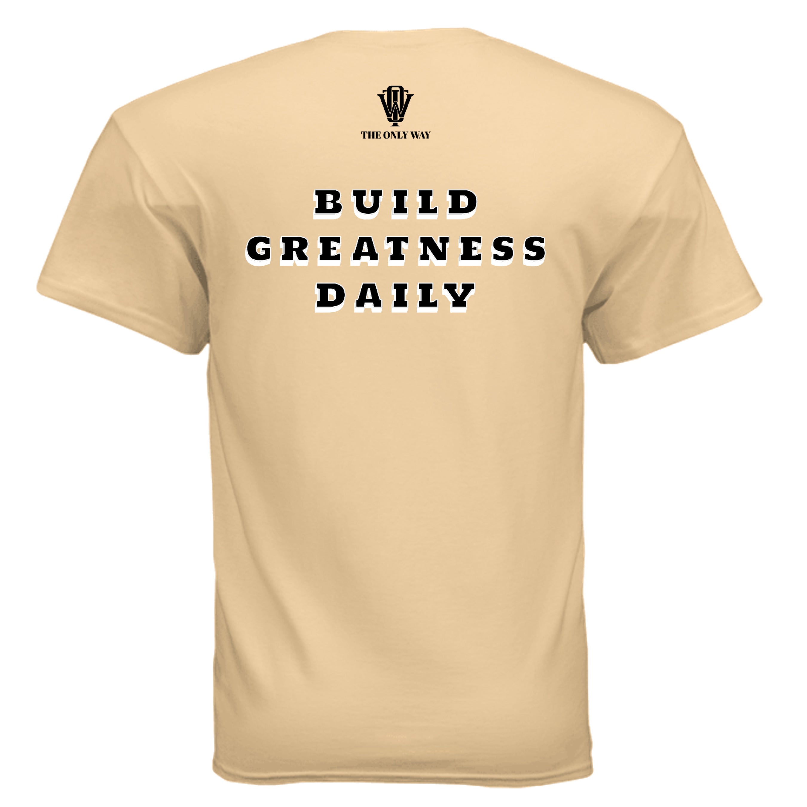 Motivational lifestyle T-shirt with bold statement design