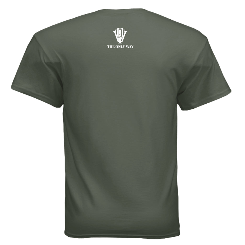 THE ONLY WAY premium Positive Mindset Apparel graphic tee