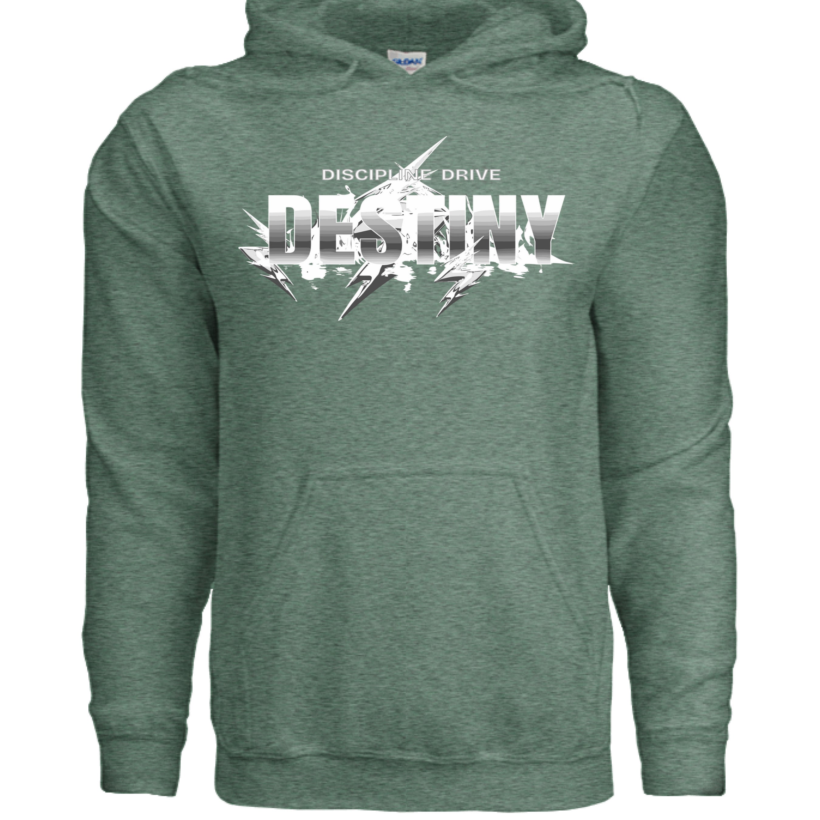 Discipline Drive Destiny graphic hoodie