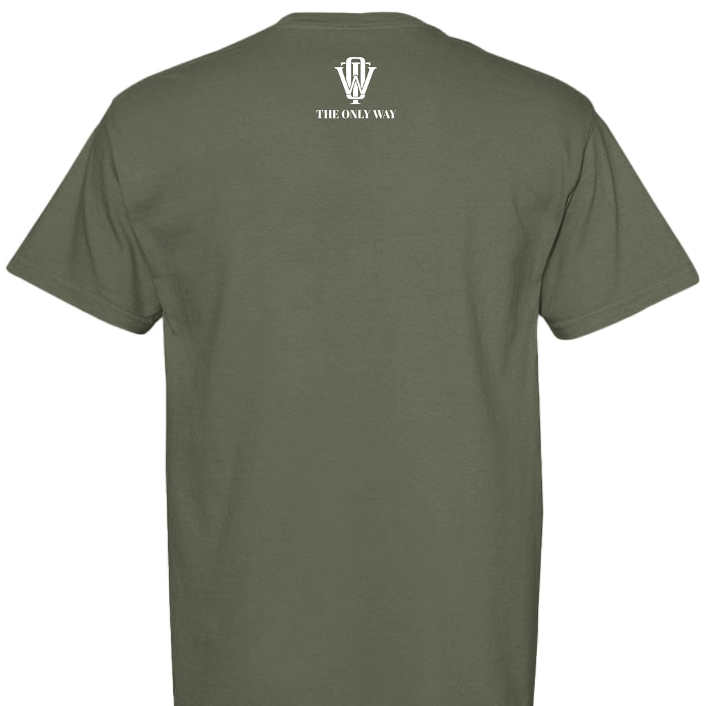 THE ONLY WAY premium Discipline Drive Destiny graphic tee