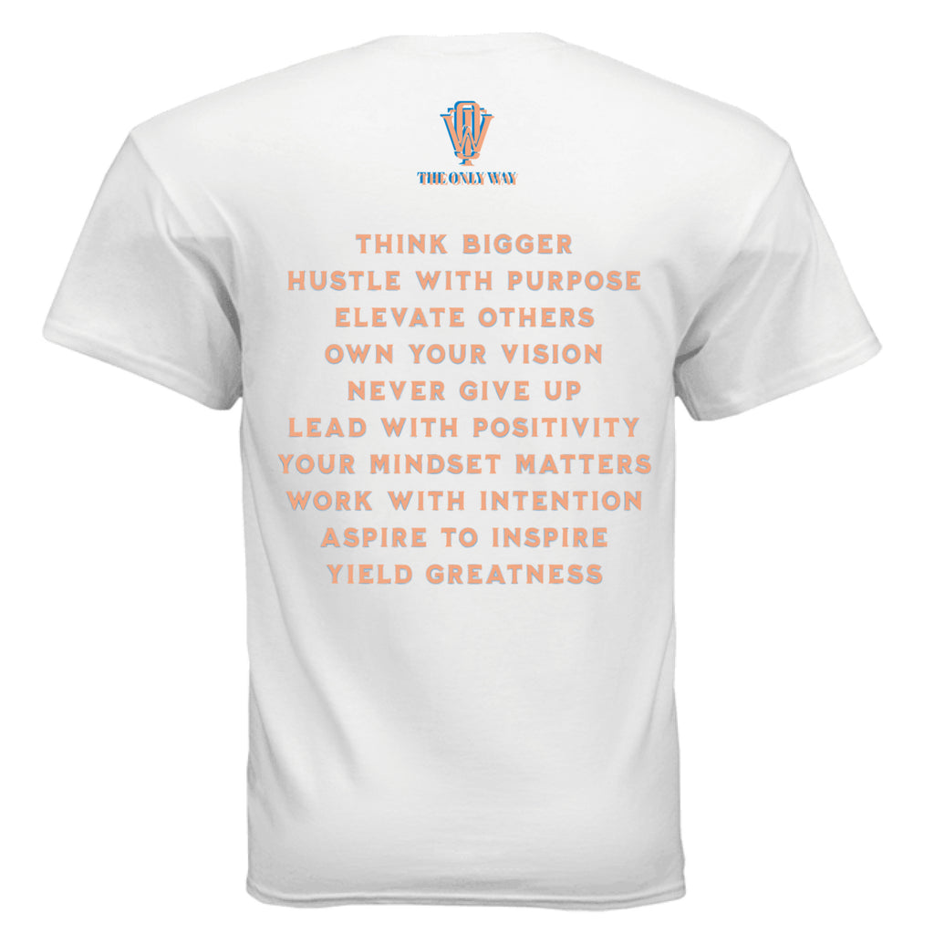 THE ONLY WAY premium inspirational fashion Growth graphic t-shirt