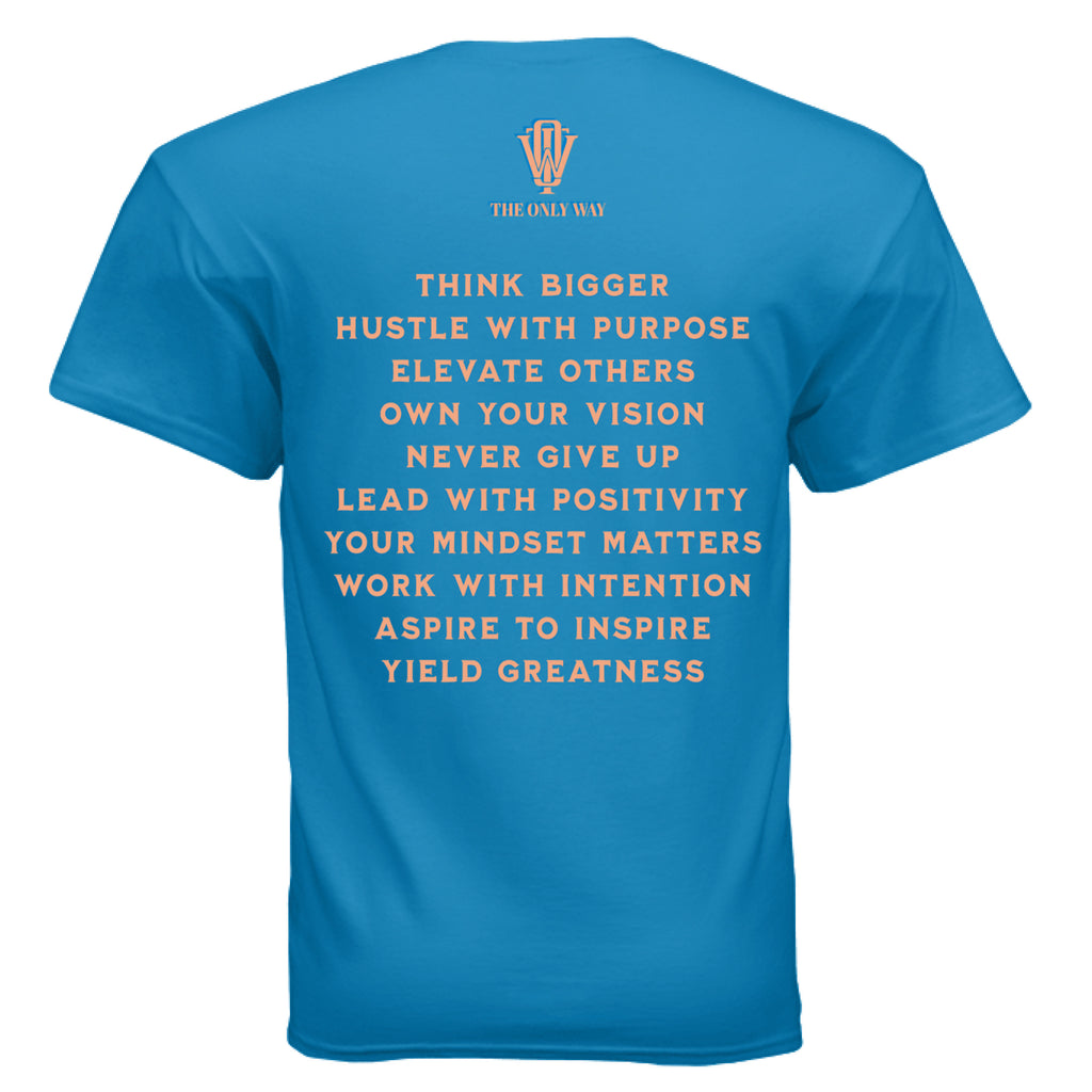 THE ONLY WAY premium inspirational fashion Growth graphic t-shirt
